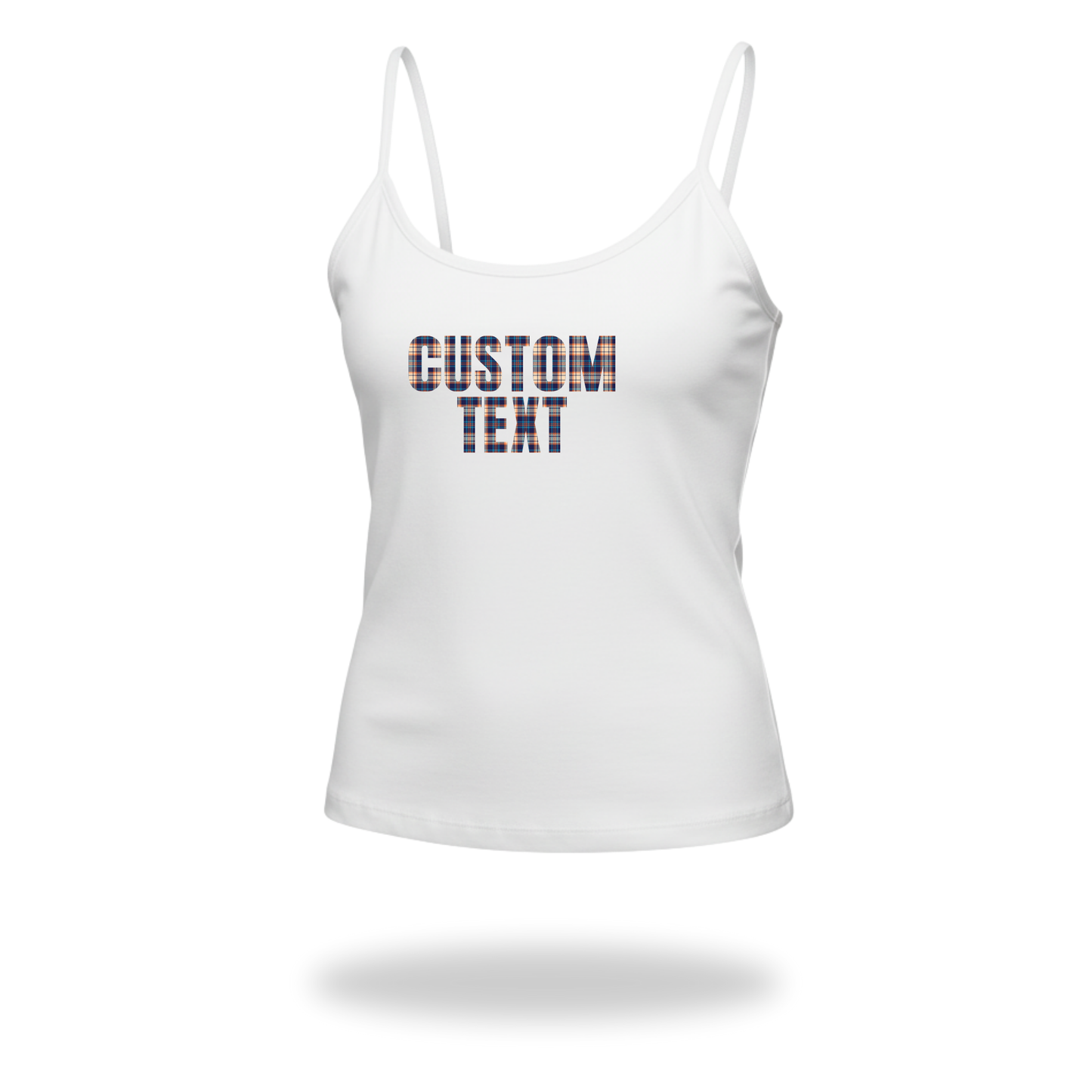 Gingham Spaghetti Strap Tank