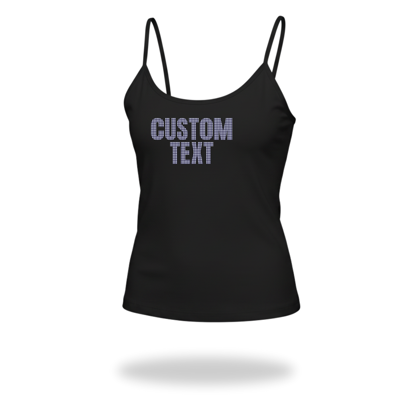 Gingham Spaghetti Strap Tank