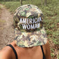 American Woman camo trucker hat