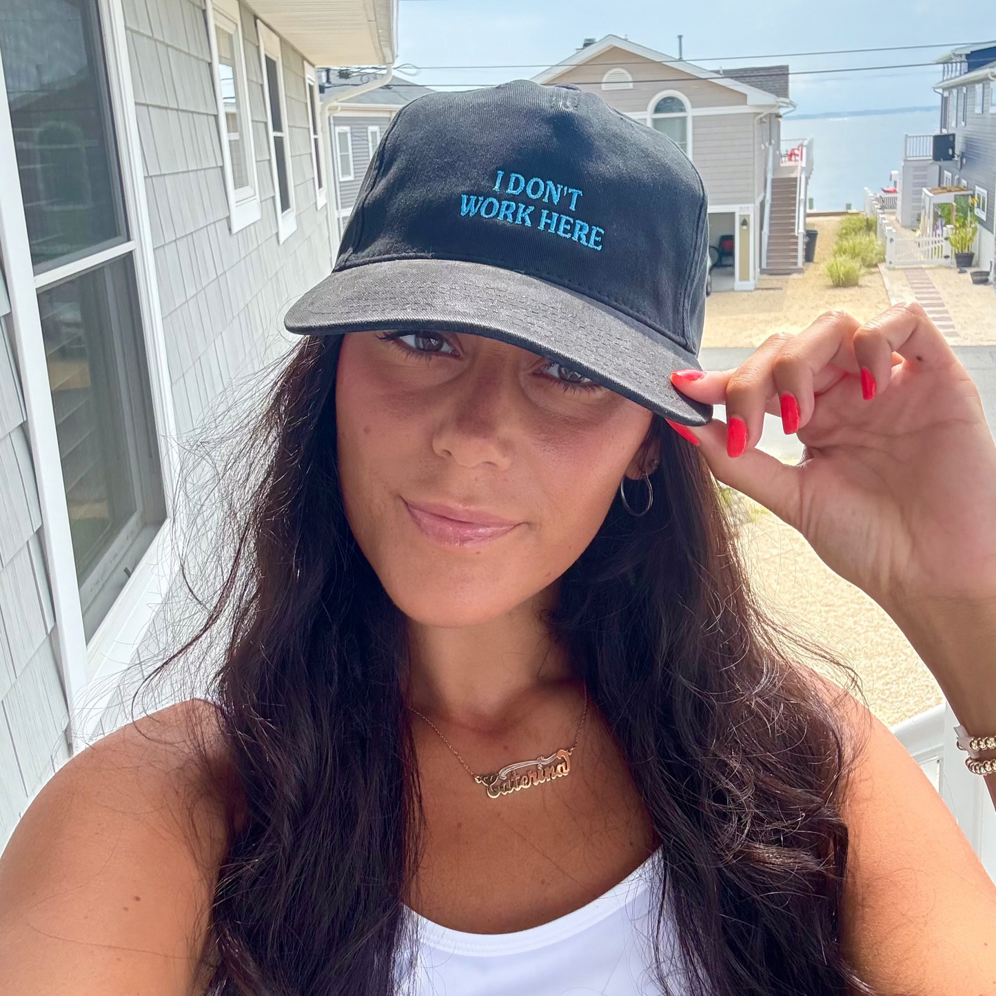 I Don't Work Here dad hat