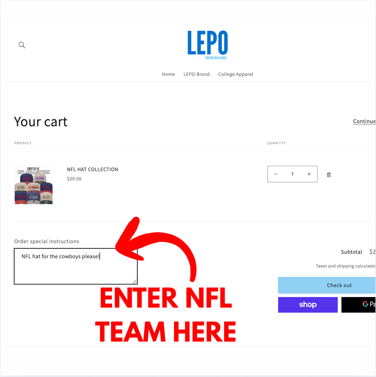 NFL HAT COLLECTION