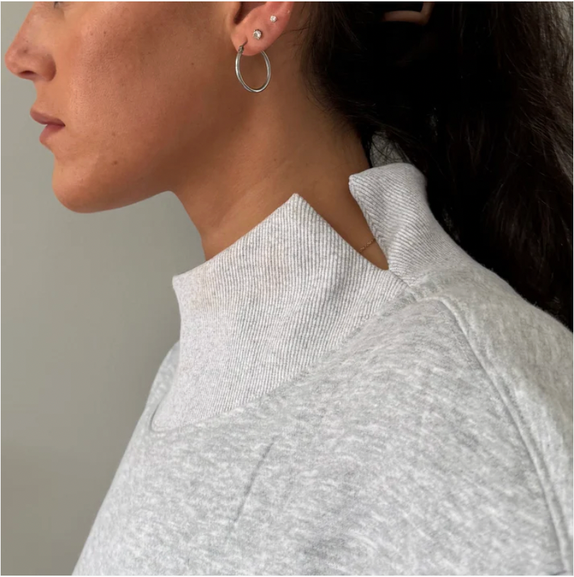 Valentines Balloons Mock Neck