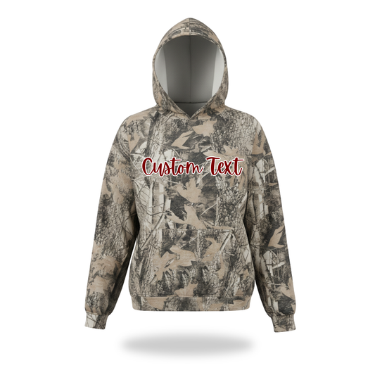 Script Camo Hoodie