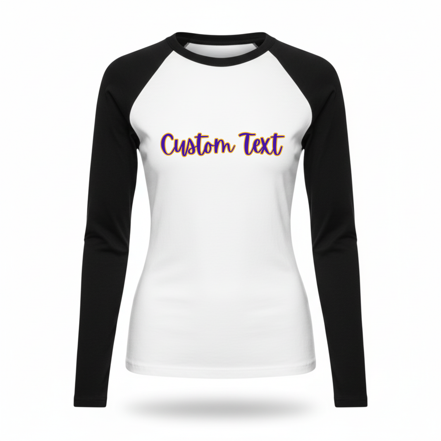 Script Fitted Long Sleeve