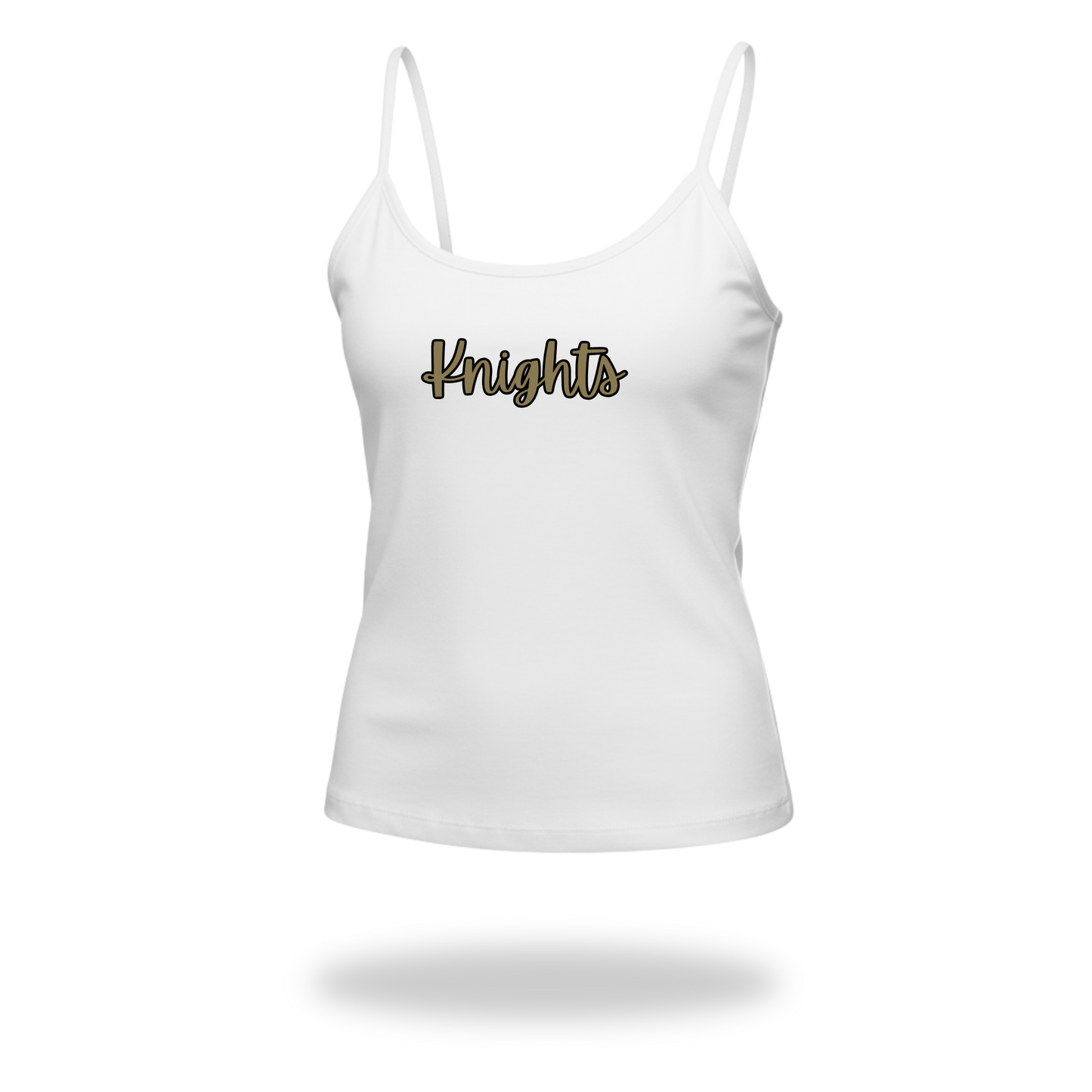Script Spaghetti Strap Tank
