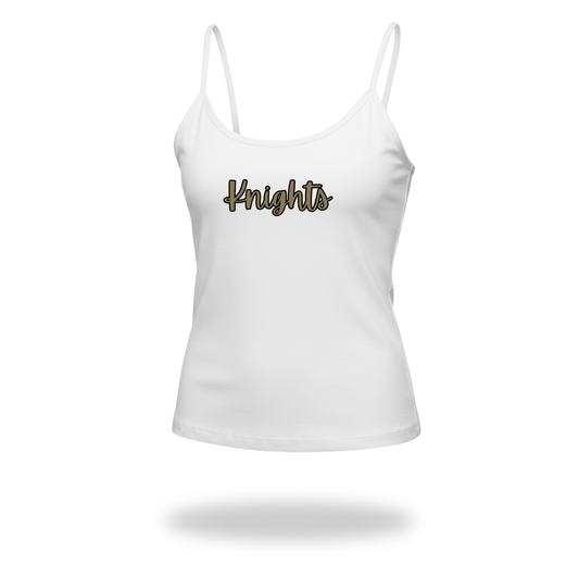 Script Spaghetti Strap Tank