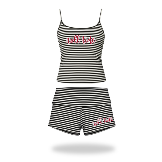 Script Stripe Two Piece Set