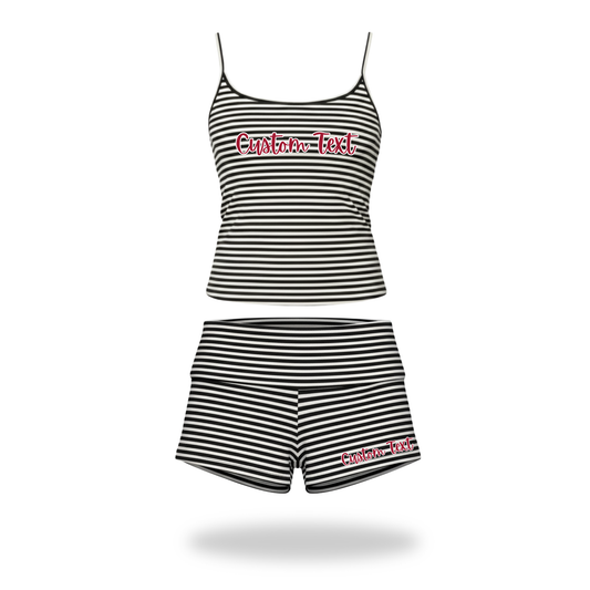 Script Stripe Two Piece Set