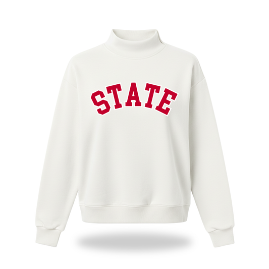 State Mock Neck