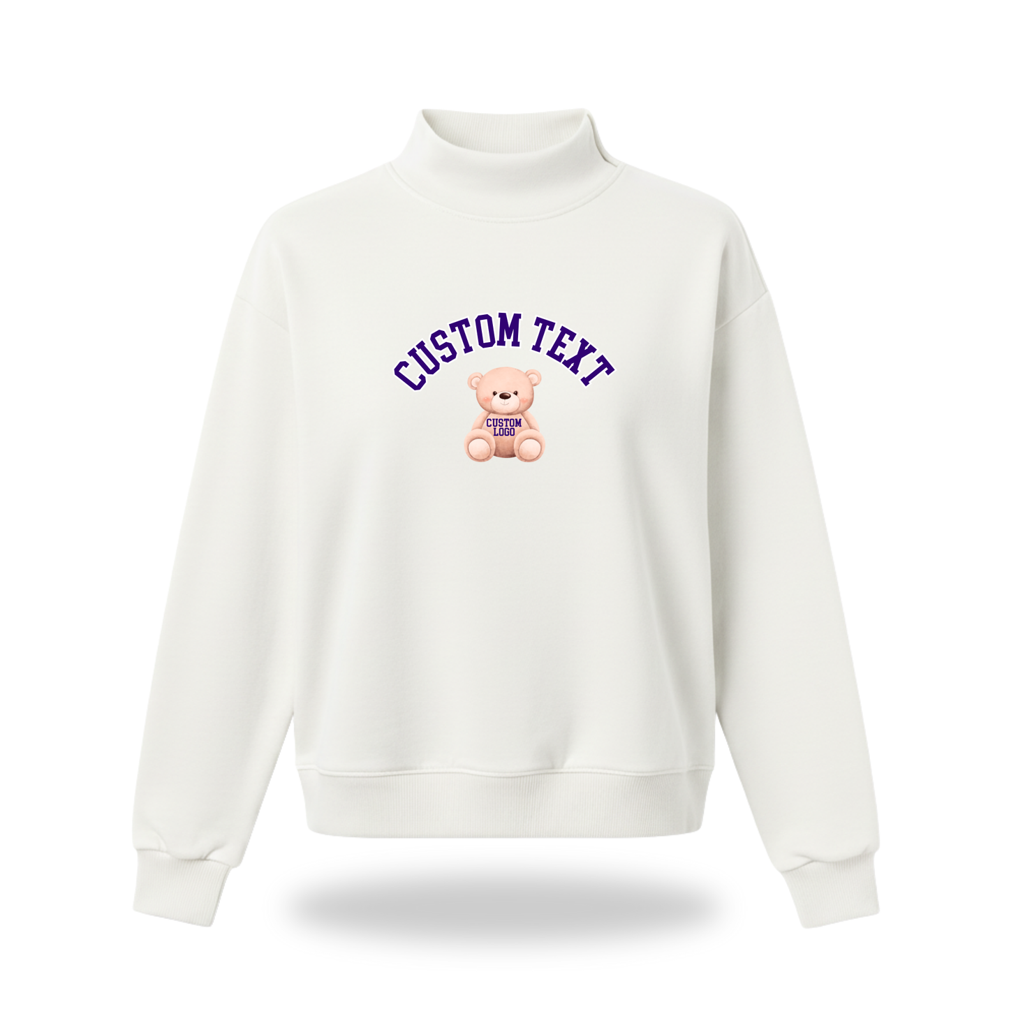 Teddy Bear Mock Neck