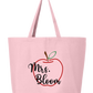 Personalized TOTE-Apple Outline Design Transfer