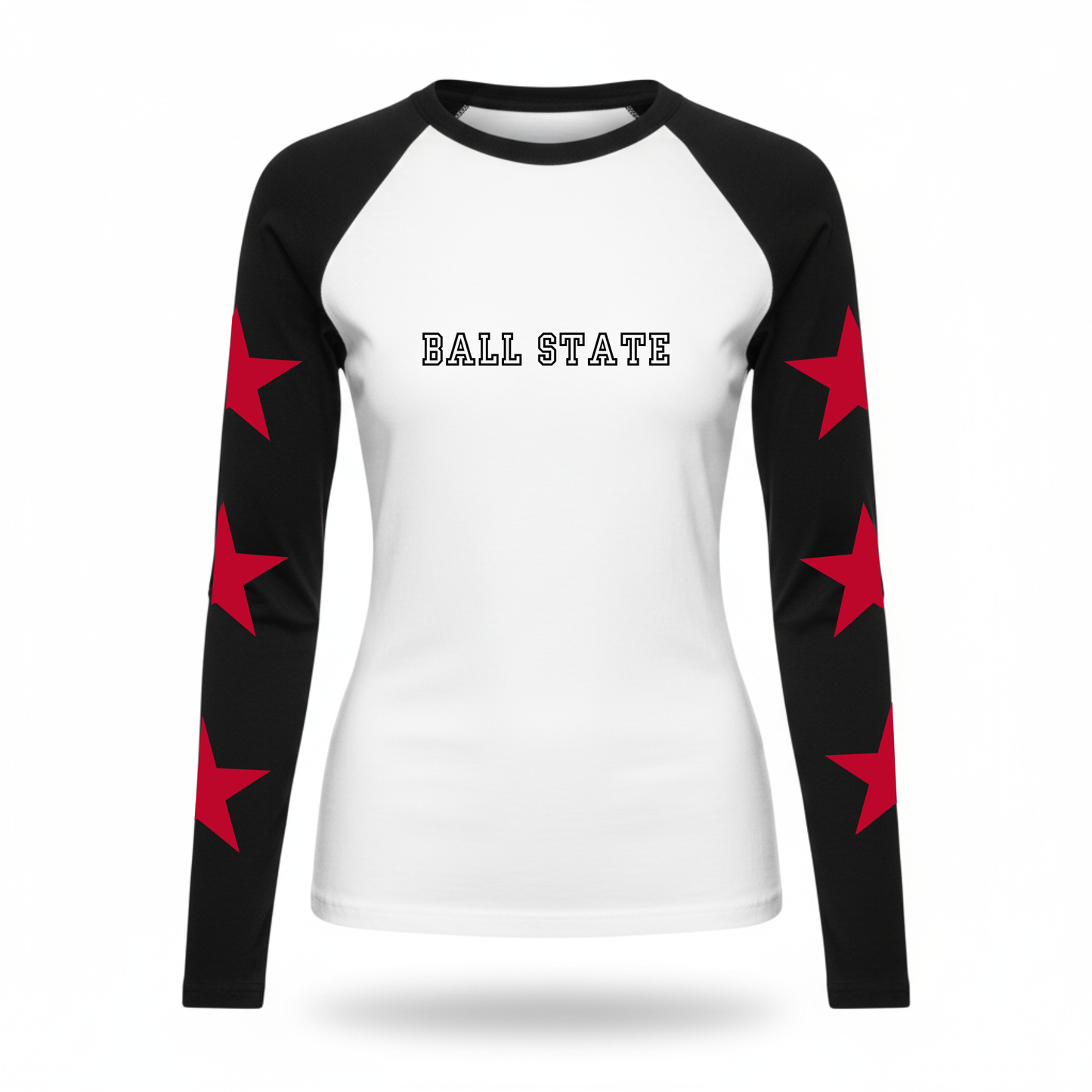 Yearbook Stars Fitted Long Sleeve