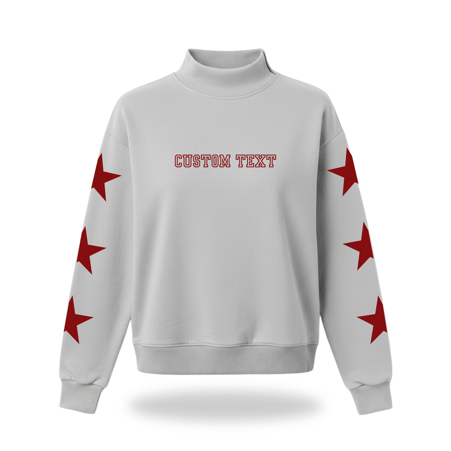 Yearbook Stars Mock Neck