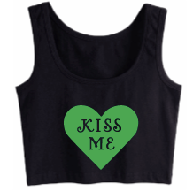 Kiss Me Heart Crop Tank