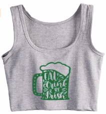 Eat Drink & Be Irish Crop Tank