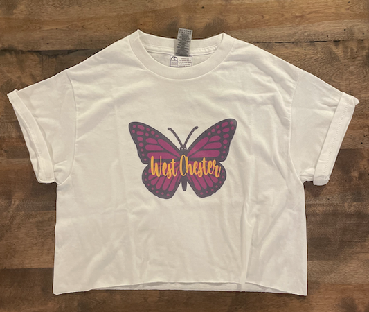 West Chester Butterfly Crop Tee