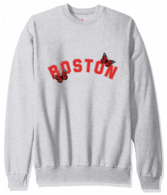 College Butterfly Crewneck
