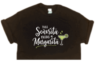 Señorita needs a Margarita Crop Tee