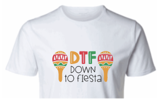 Down to Fiesta Crop Tee