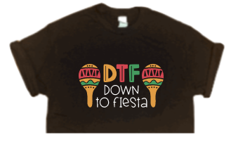 Down to Fiesta Crop Tee