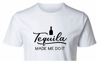 Tequila made me do it Crop Tee